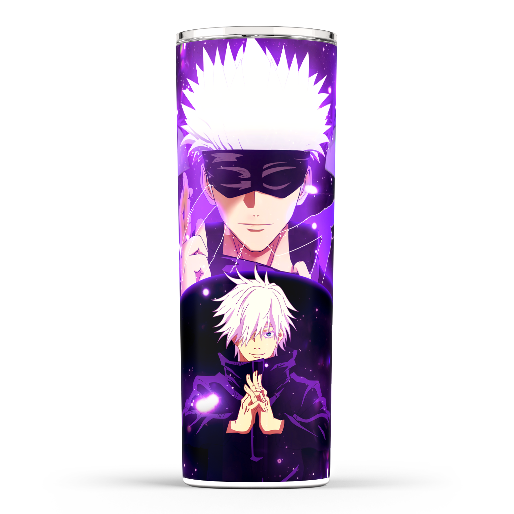 Jujutsu Kaisen Stainless Steel Tumbler, Satoru Gojo, 590 ml (20 oz) - Hend  Printing