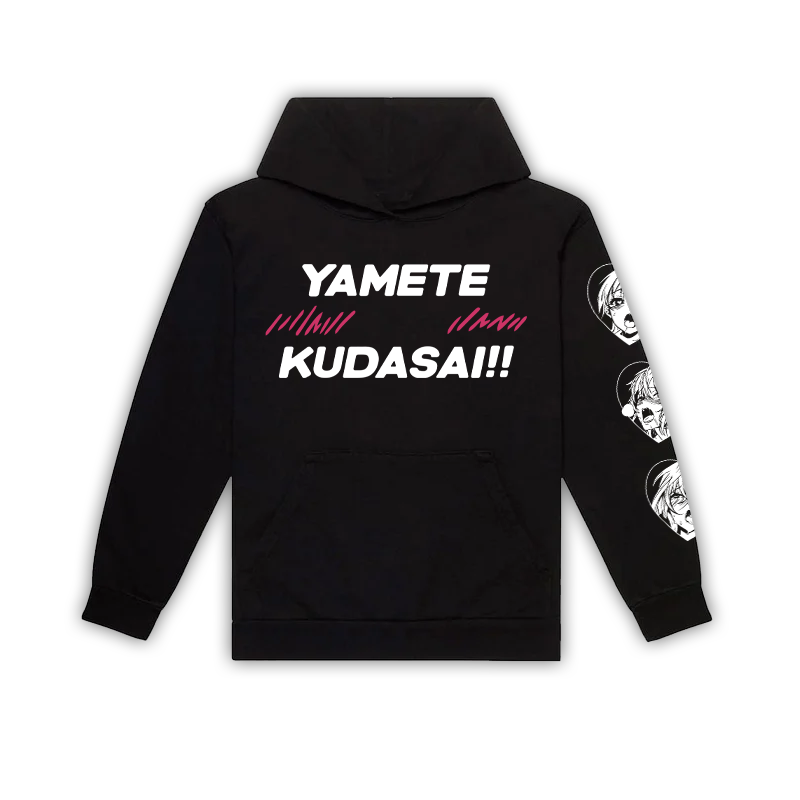 Yamete Kudasai Hoodie | Black
